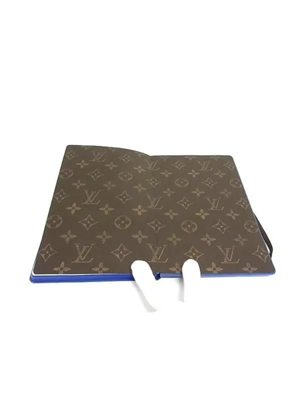 Louis Vuitton Monogram Empreinte Emily Agenda Cover Notebook Book Blue